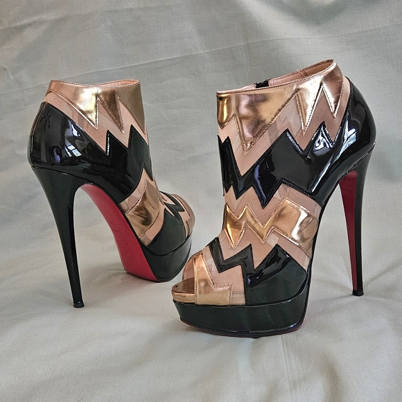 Christian Louboutin Shoes - Women's Christian Louboutin Designer Ankle Heels Shoes Size 8 US (GREAT)
